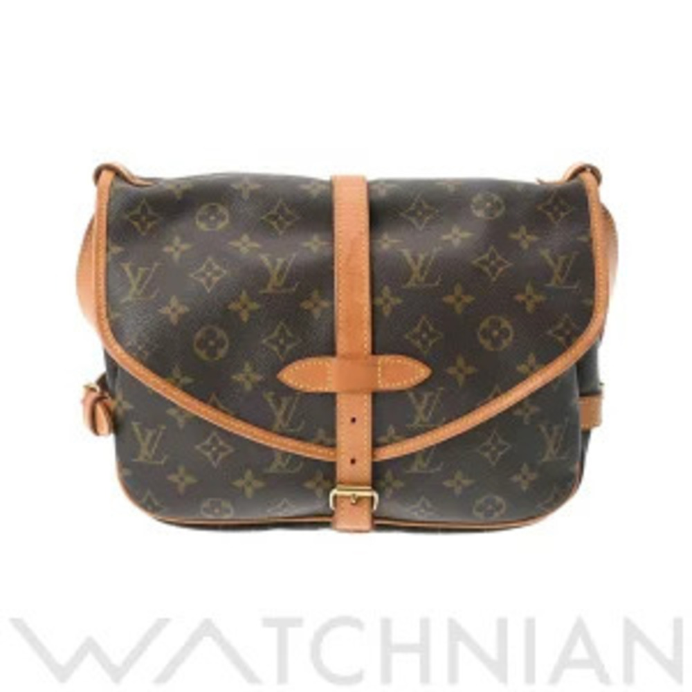 Louis Vuitton Monogram Saumur Brown Canvas Shoulder Bag